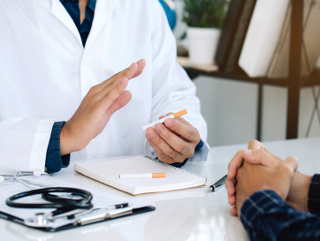 Foto com imagem ilustrando o tema de Cessação e Tabagismo