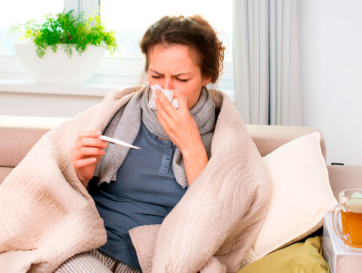 Foto com imagem ilustrando o tema de gripes e resfriados